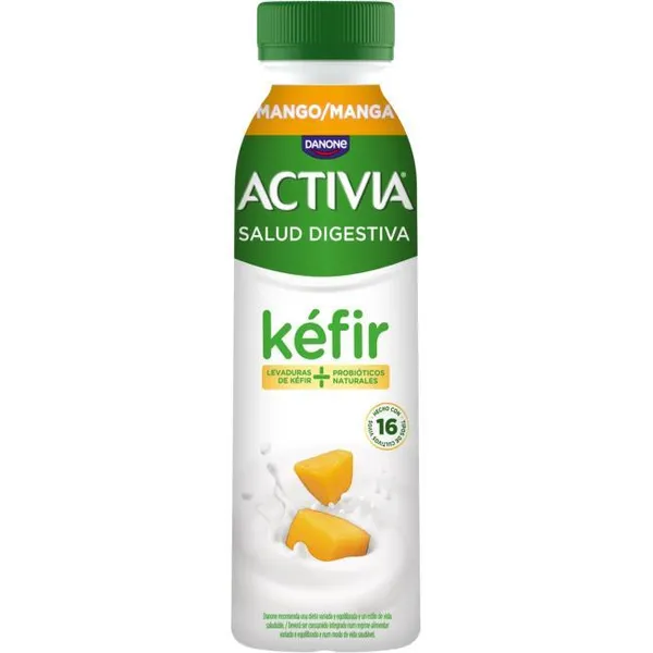 Kéfir líquido sabor mango ACTIVIA, botella 280 ml