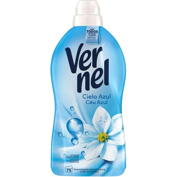Suavizante cielo azul VERNEL, garrafa 75 dosis