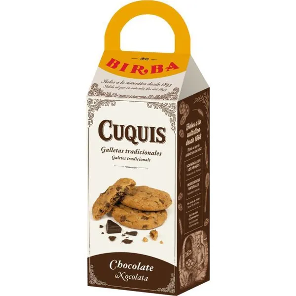 Cuquis de chocolate negro BIRBA, caja 106 g