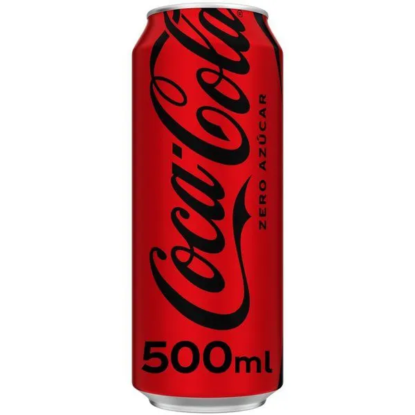 Refresco de cola sin azúcar COCA COLA, lata 50 cl