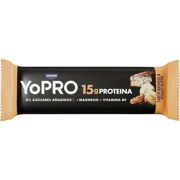 Barrita sabor plátano y cacahuete YOPRO, 1 ud, 45 g
