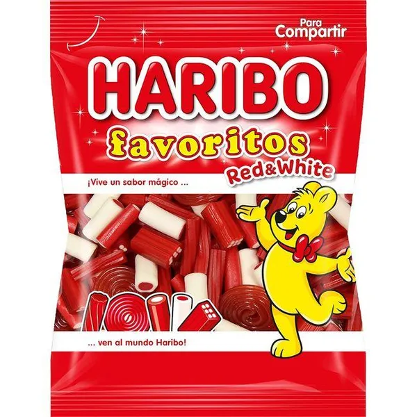 Gominolas favoritos red&white HARIBO, bolsa 150+20 g