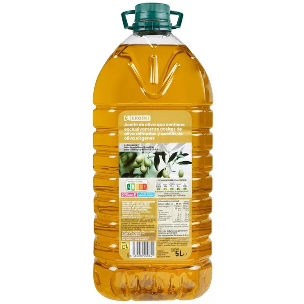 Aceite de oliva sabor EROSKI, garrafa 5 litros