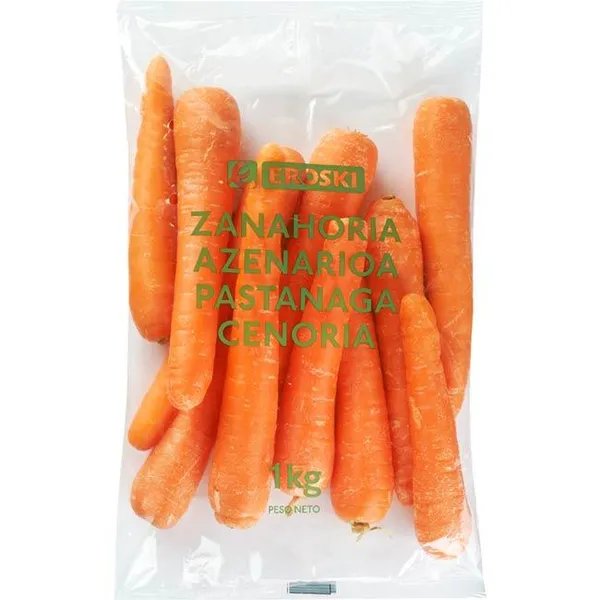 Zanahoria EROSKI, bolsa 1 kg