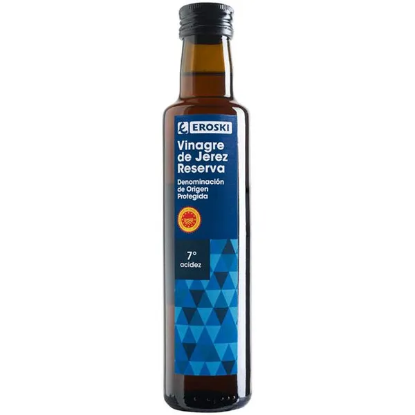 Vinagre de Jerez reserva EROSKI, botella 25 cl