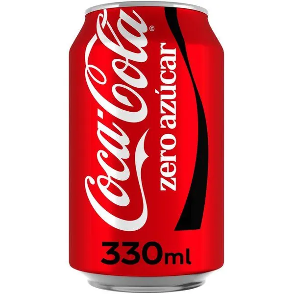 Refresco de cola COCA COLA Zero, lata 33 cl