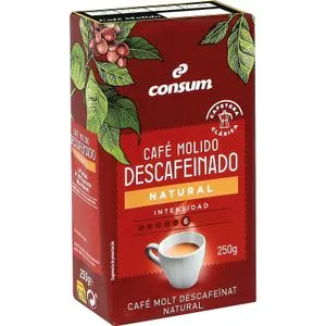 Café Descafeinado Molido Natural