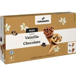 Mini Cono 4 Vain 4 Choco 4 Vainilla 4 Chocolate