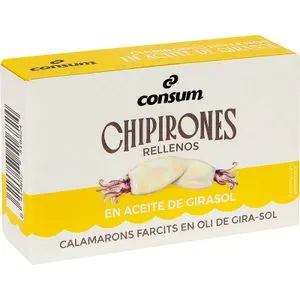 Chipirones Rellenos en Aceite Girasol Lata