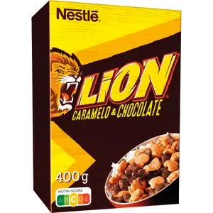 Cereales Lion Caramelo y Chocolate