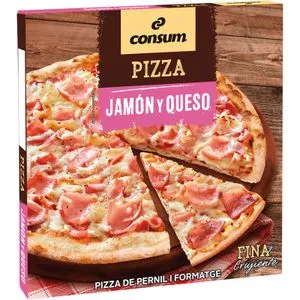 Pizza Jamón y Queso