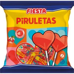 Piruletas Corazón Sabor Cereza Bolsa