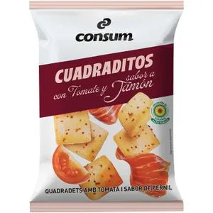 Cuadraditos Tomate y Sabor a Jamón