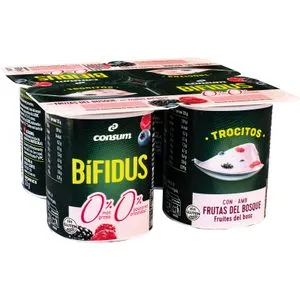 Yogur Bífidus 00% con Frutas del Bosque