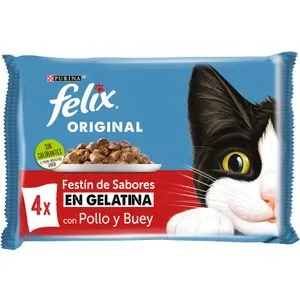 Comida Húmeda Gatos Gelantina Carne