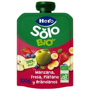 Pouche Manzana, Fresa Plátano, Arándano Solo
