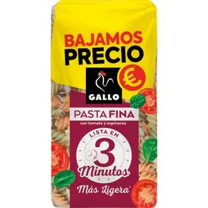 Hélices con Vegetales Pasta Fina