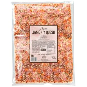 Pizza Jamón y Queso Rectangular