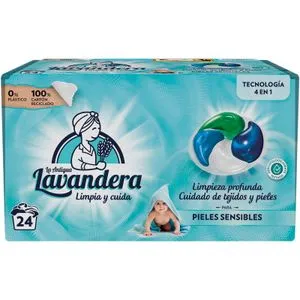 Detergente Capsulas Pieles Sensibles