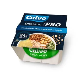 Ensalada +PRO Atún,legumbres y cuscús