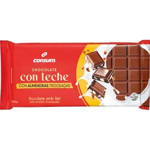 Chocolate con Leche con Almendras