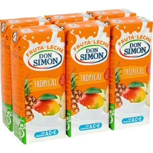 Zumo de Frutas y Leche Sabor Tropical P-6