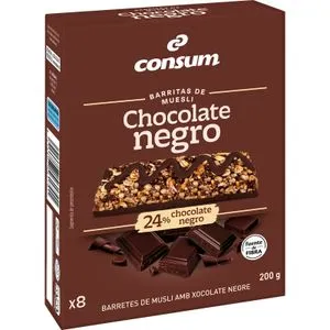 Barritas Muesli Chocolate Negro