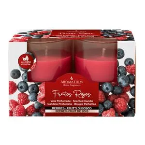 Vasos Vela Perfumados Frutas del Bosque