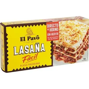 Lasaña Fácil Precocida Caja 18 Placas