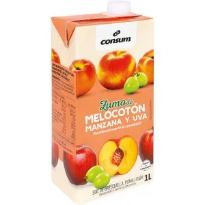 Zumo Uva,Melocotón y Manzana Brik