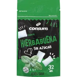 Chicle Hierbabuena sin Azúcar Paquete 32 U.