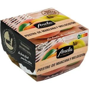 Postre de Manzana y Melocotón Pack de 2