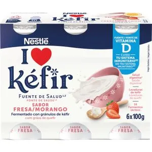 Kéfir Sabor Fresa Pack de 6 Unidades