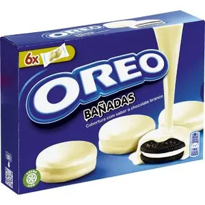 Galleta de Cacao Bañada con Chocolate Blanco