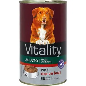 Comida Húmeda Perros Paté Rico en Buey