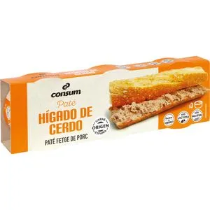 Paté Hígado de Cerdo Lata Pack de 3