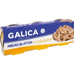 Migas de Atún Pack 3 en Aceite de Girasol