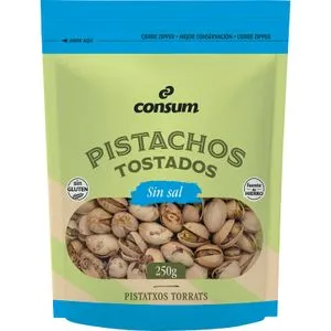 Pistacho Tostado con Cáscara y sin Sal