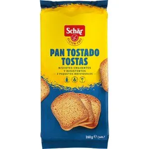 Pan Tostado Tostas sin Gluten
