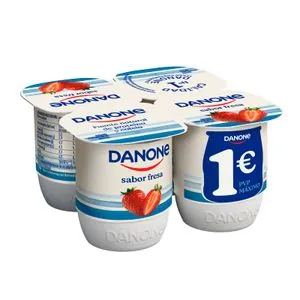 Yogur Sabor Fresa Pack de 4 Unidades