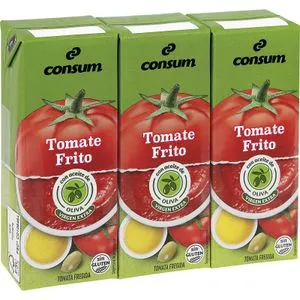 Tomate Frito Aceite Oliva Brik Pack de 3