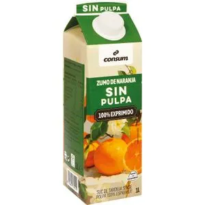 Zumo Exprimido Naranja Sin pulpa - Brik