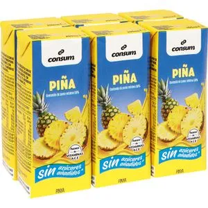 Bebida Piña Sin Azúcar Pack de 6