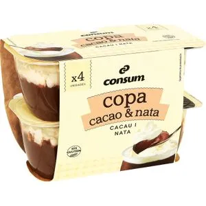 Copa Cacao y Nata Pack 4 Unidades