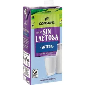 Leche sin Lactosa Entera Brik