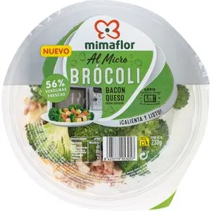 Barqueta Micro Brocoli, Bacon y Queso