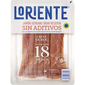 Jamón Serrano Lonchas Sin Aditivos 18 Meses
