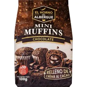 Mini Muffins Chocolate Relleno Cacao 10 Ud.