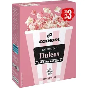Palomitas Microondas Dulces y Rosas