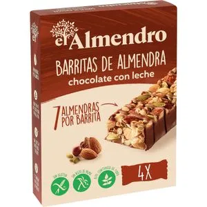 Barritas Almendra Chocolate con Leche